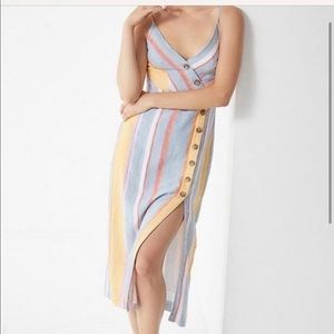 Urban outfitters striped linen dress